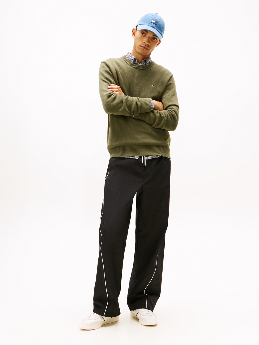 Pull van het merk Tommy Jeans in het Kaki