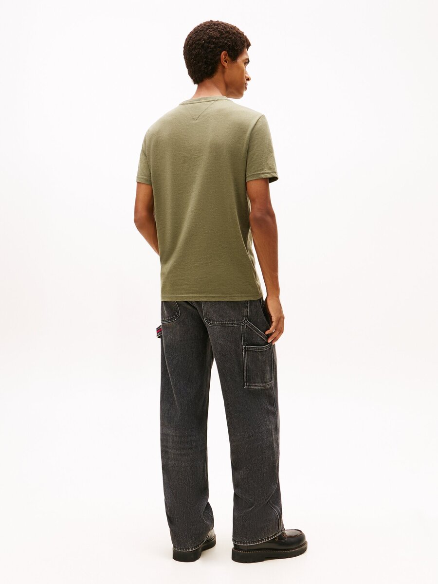 T-shirt van het merk Tommy Jeans in het Kaki