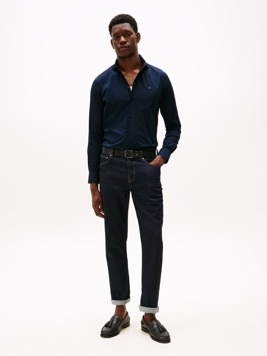 Hemd van het merk Tommy Hilfiger in het Marine