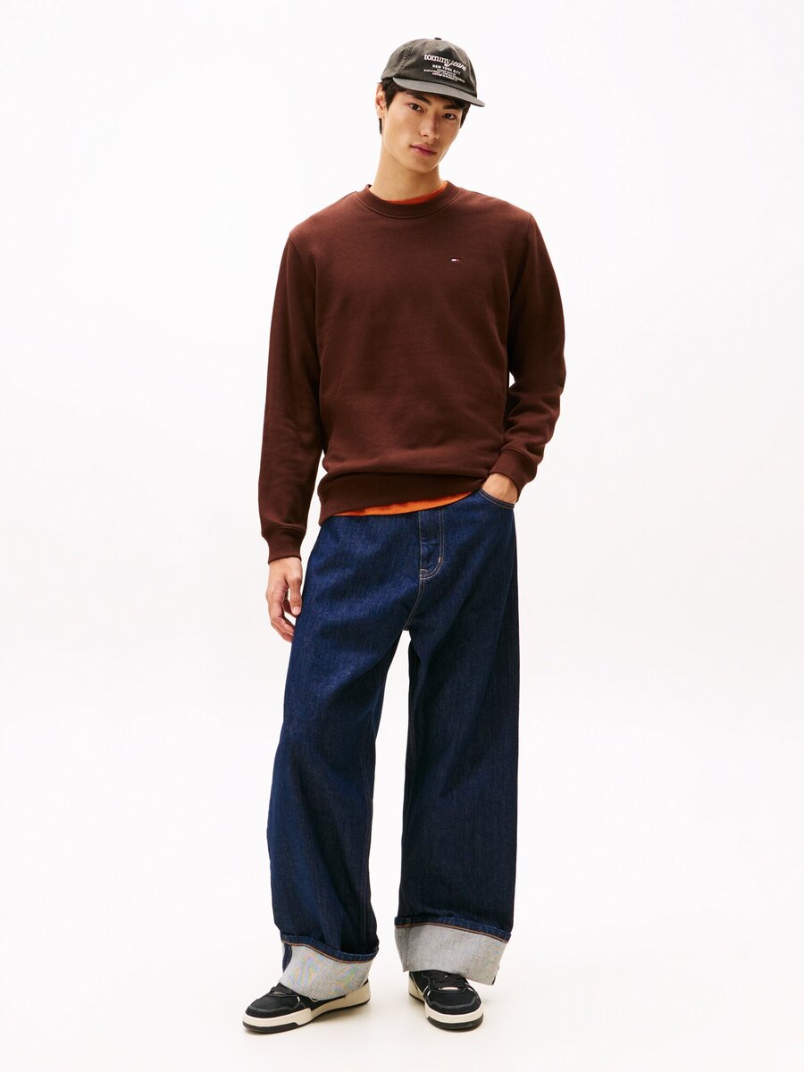 Sweater van het merk Tommy Jeans in het Bruin