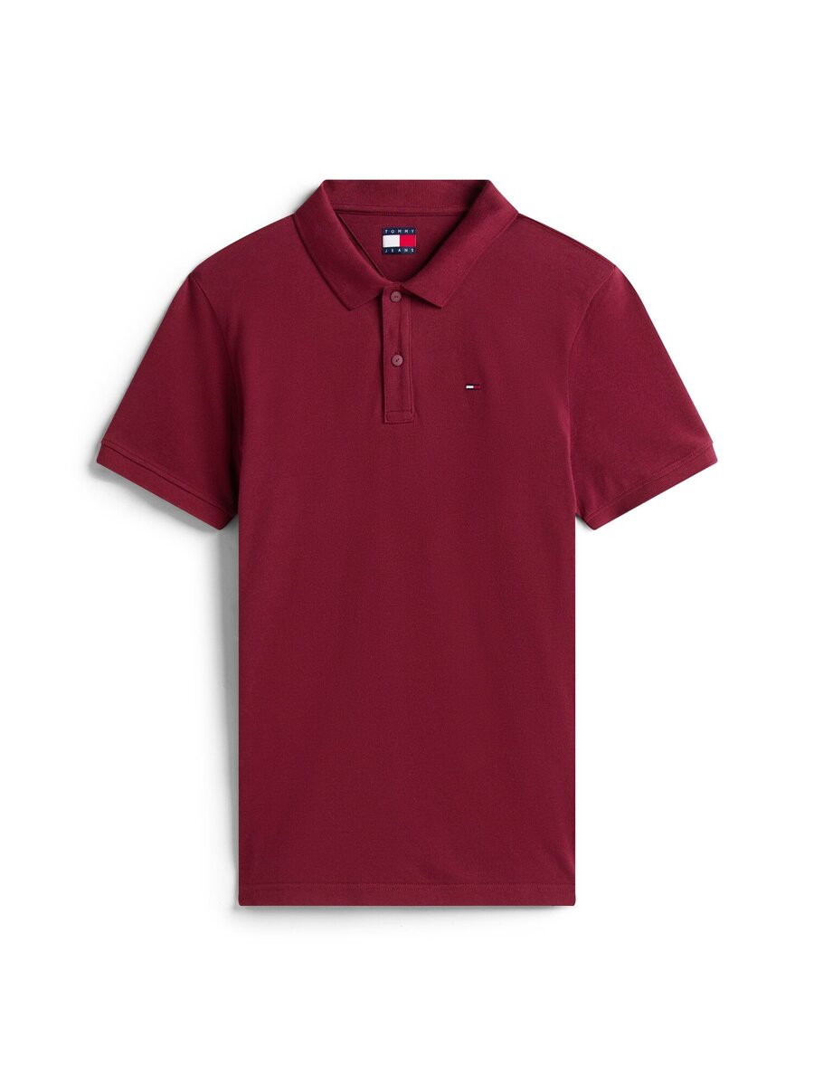 Polo van het merk Tommy Jeans in het Rood