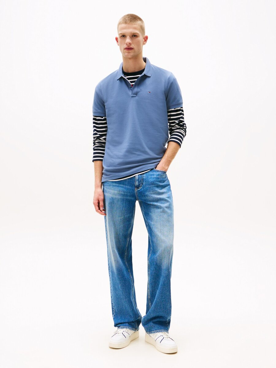 Polo van het merk Tommy Jeans in het Blauw