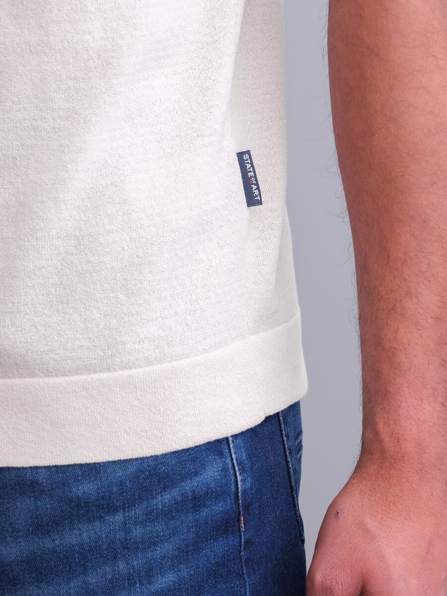 T-shirt van het merk State Of Art in het Ecru