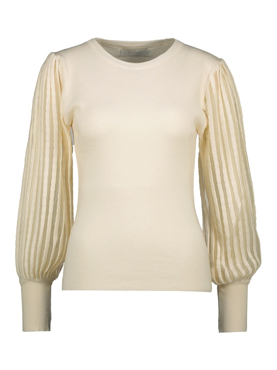 Pull van het merk Amelie&amelie in het Beige