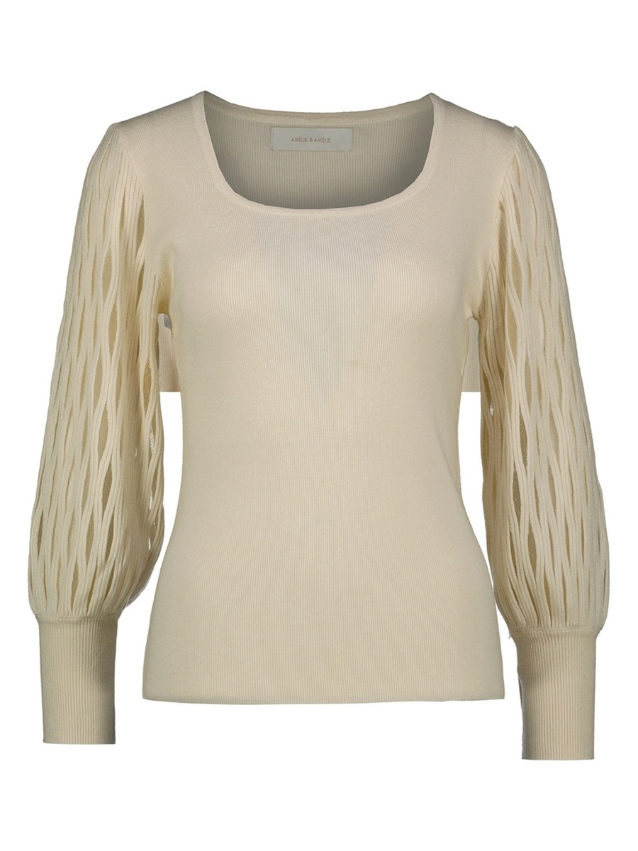 Pull van het merk Amelie&amelie in het Beige