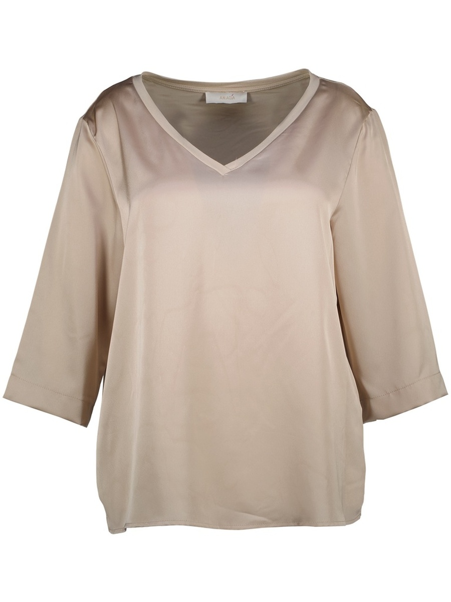 T-shirt van het merk Amagia in het Beige