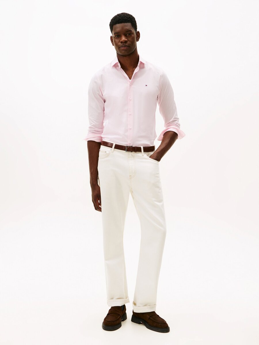 Hemd van het merk Tommy Hilfiger in het Roze