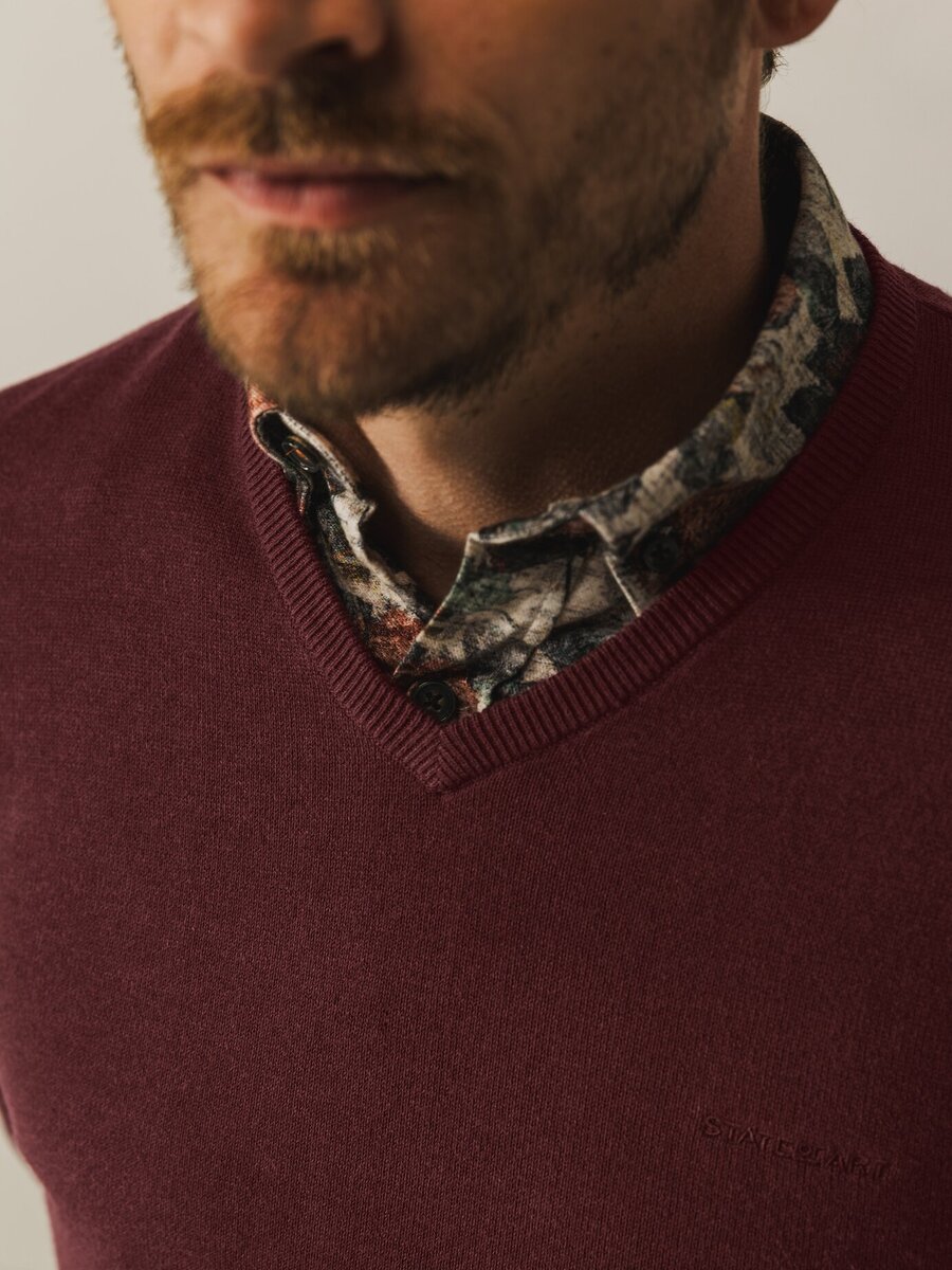 Pull van het merk State Of Art in het Bordeaux