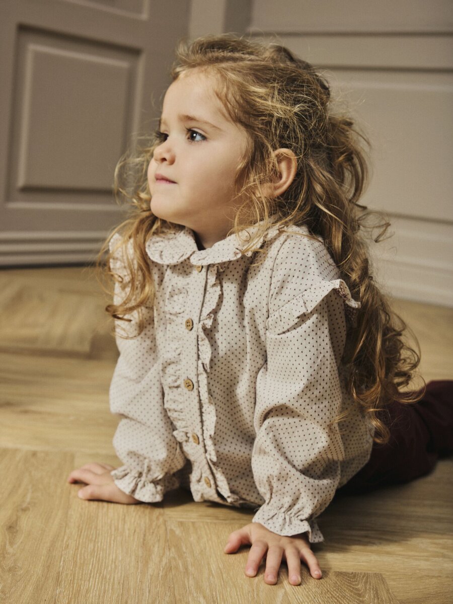 T-shirt van het merk Lil' Atelier in het Ecru