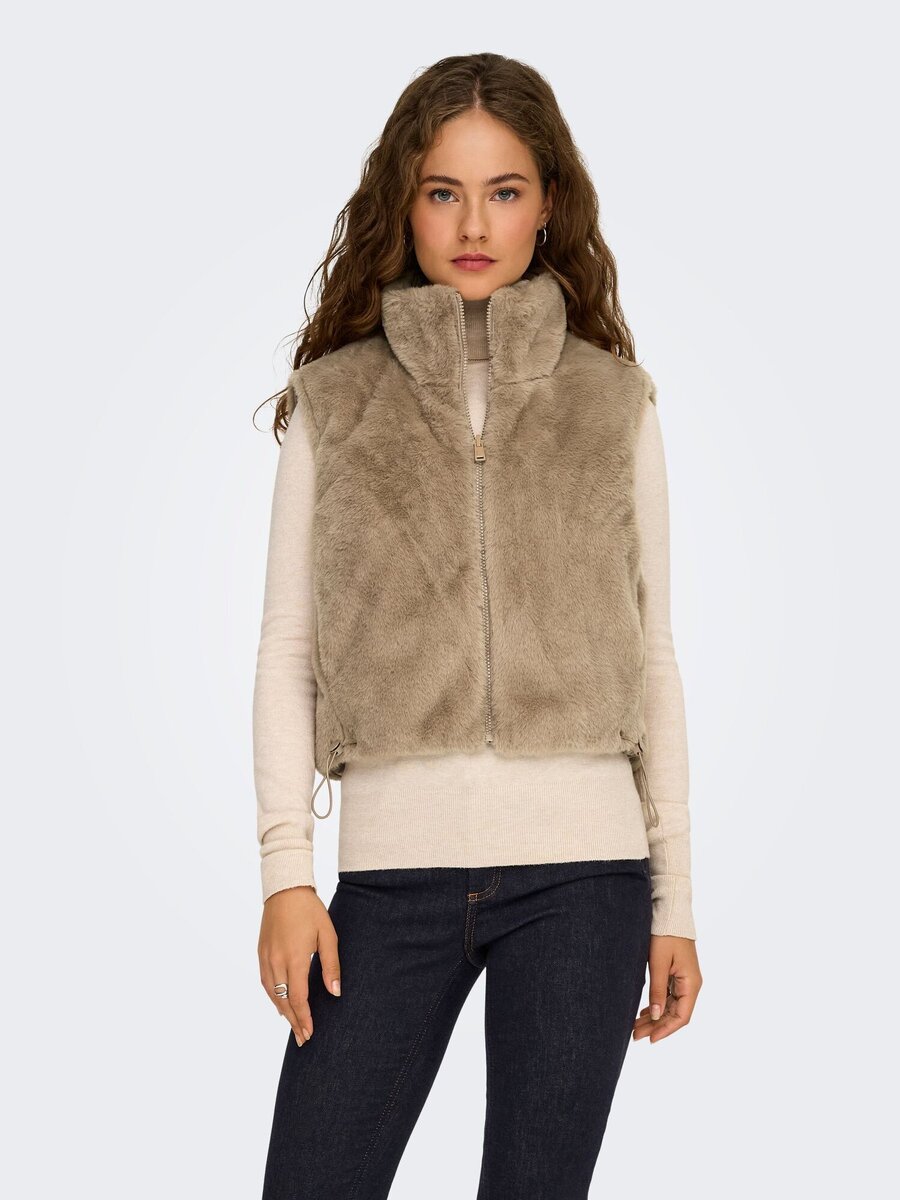 Gilet van het merk Only in het Zilver