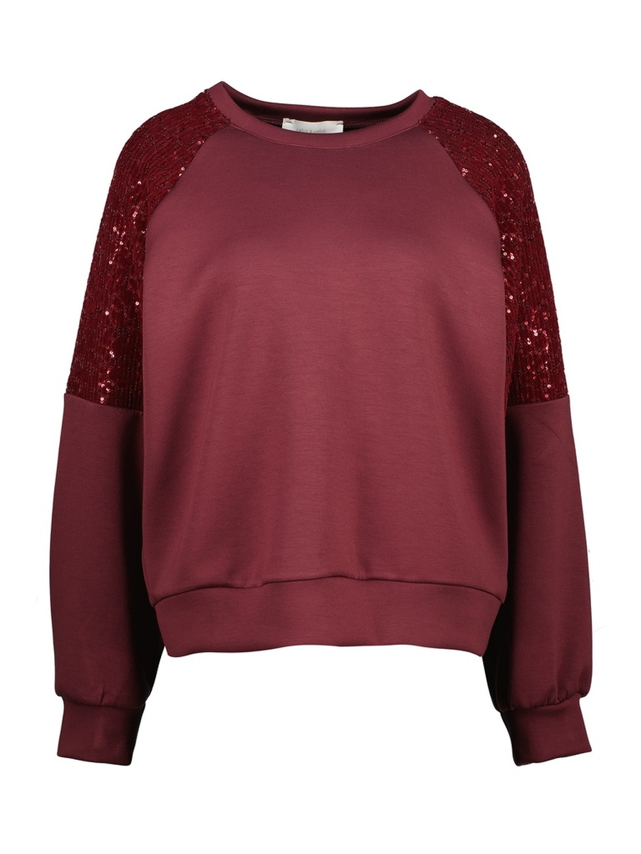 Sweater van het merk Amelie&amelie in het Bordeaux