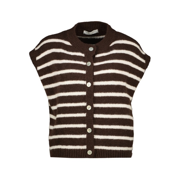 Gilet van het merk Amelie&amelie in het Bruin Gilet van het merk Amelie&amelie in het Bruin