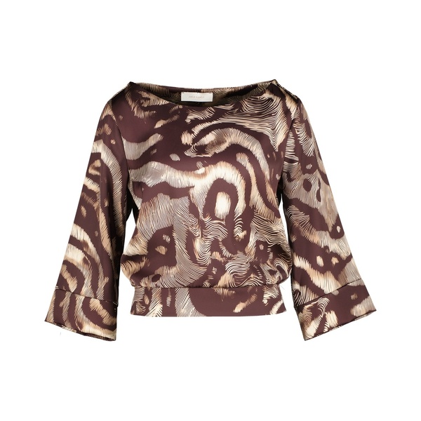 Bloes van het merk Amelie&amelie in het Bruin Bloes van het merk Amelie&amelie in het Bruin