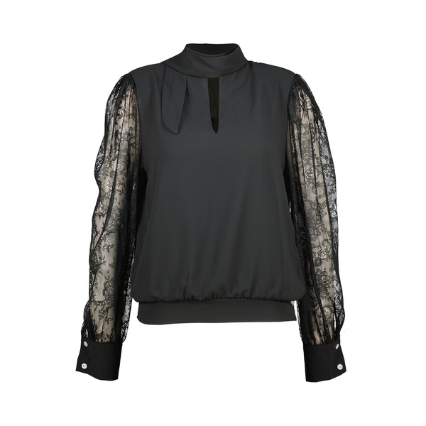 Bloes van het merk Amelie&amelie in het Zwart Bloes van het merk Amelie&amelie in het Zwart