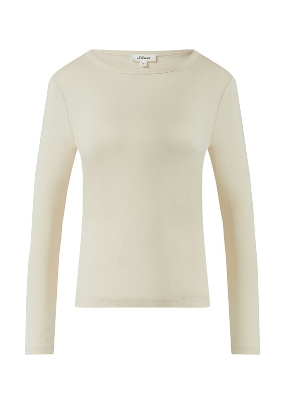 T-shirt van het merk S.oliver Casual in het Beige T-shirt van het merk S.oliver Casual in het Beige