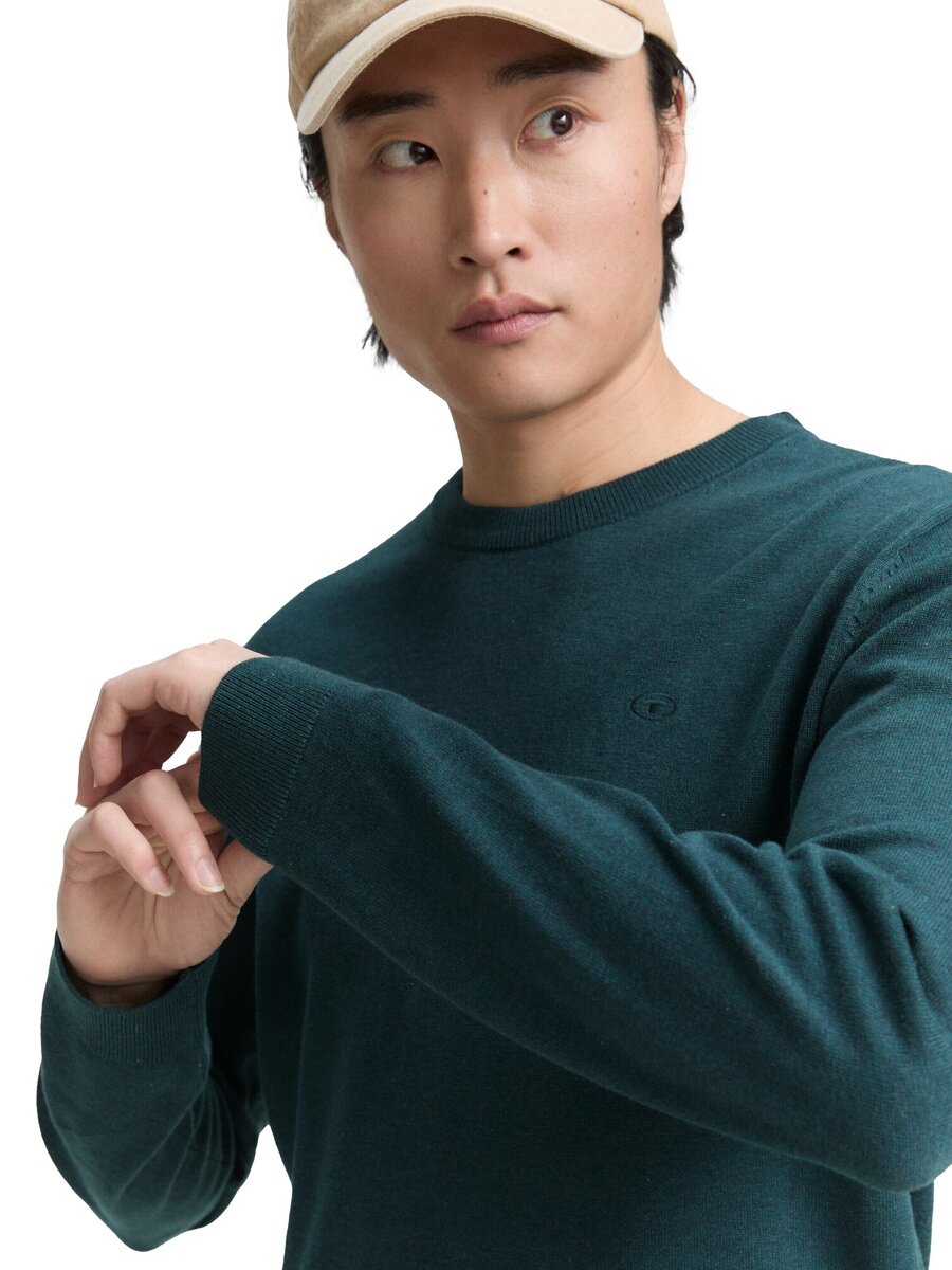 Pull van het merk Tom Tailor in het Groen