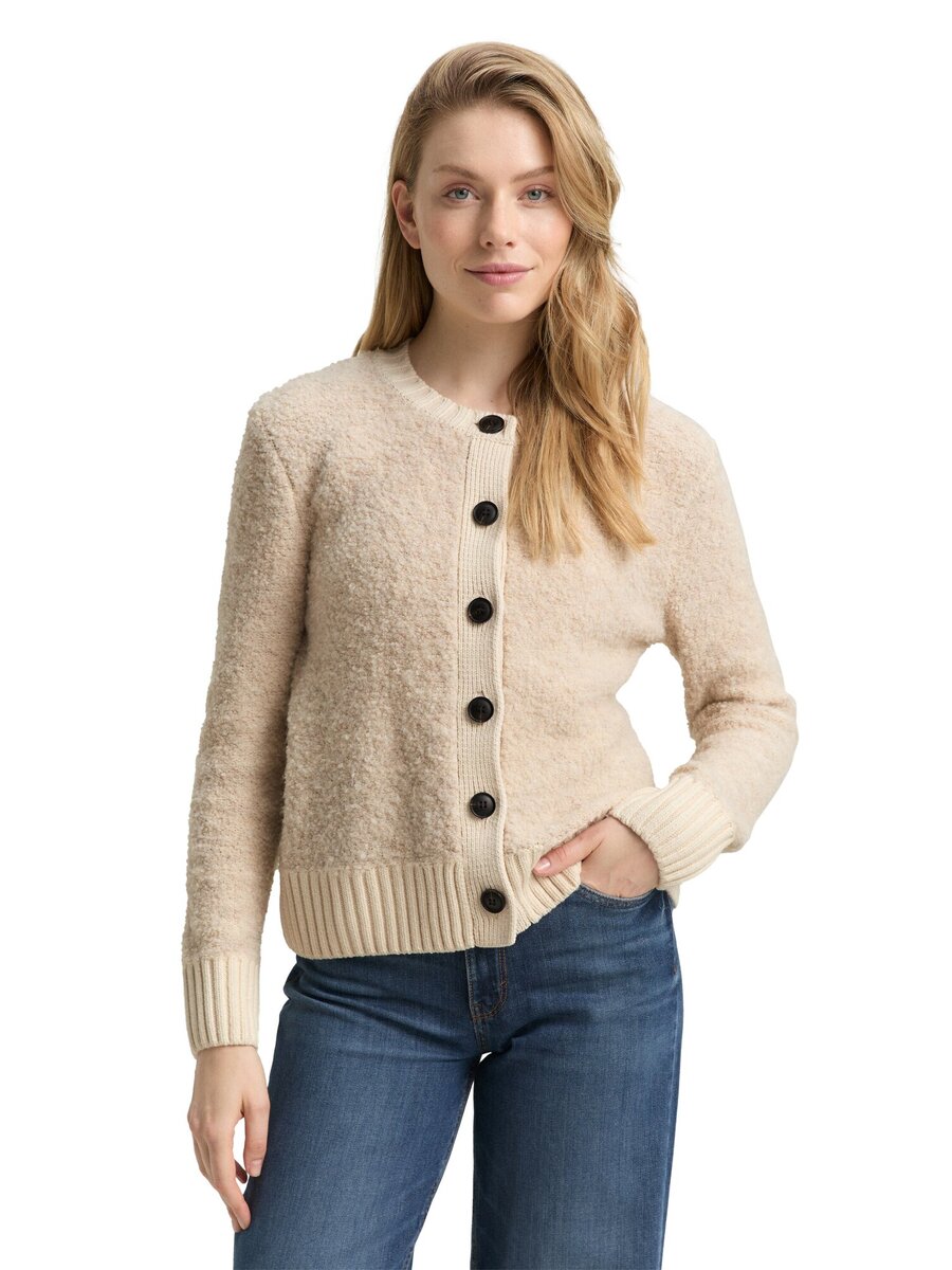 Cardigan van het merk Tom Tailor in het Beige