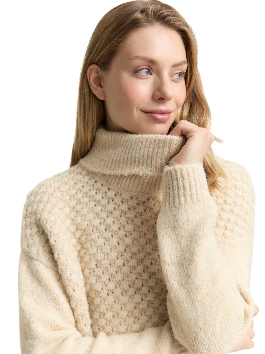 Pull van het merk Tom Tailor in het Beige