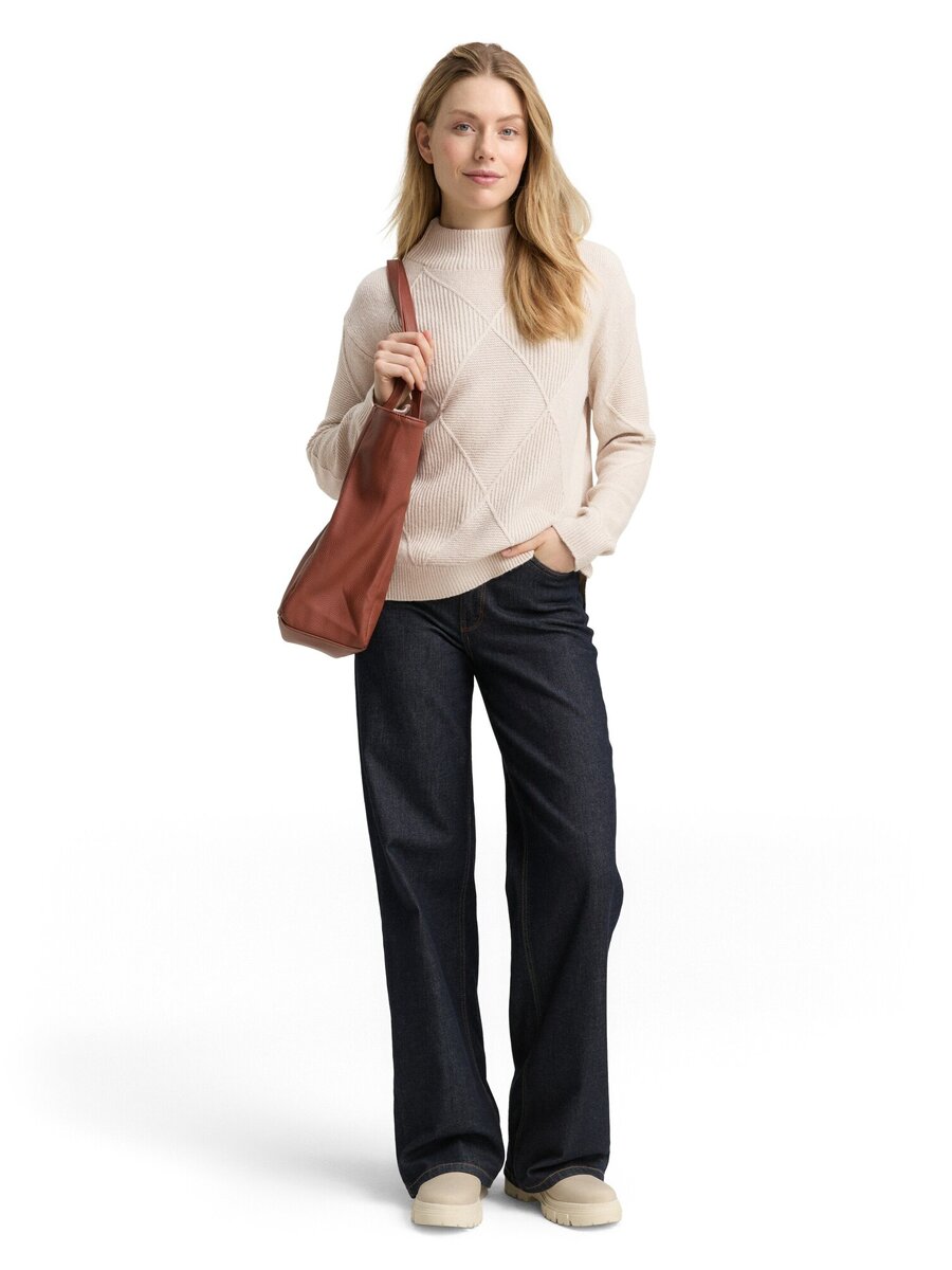 Pull van het merk Tom Tailor in het Beige