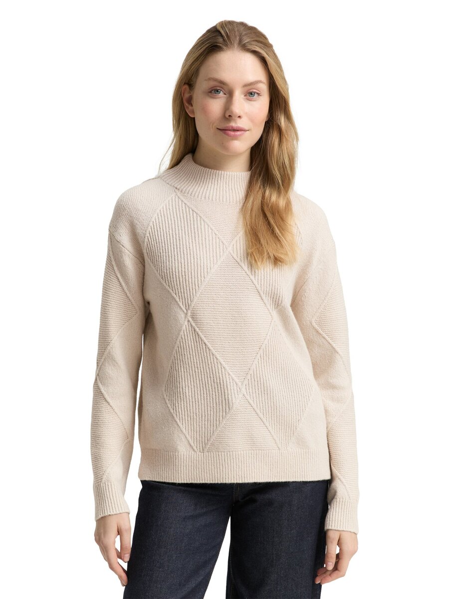 Pull van het merk Tom Tailor in het Beige