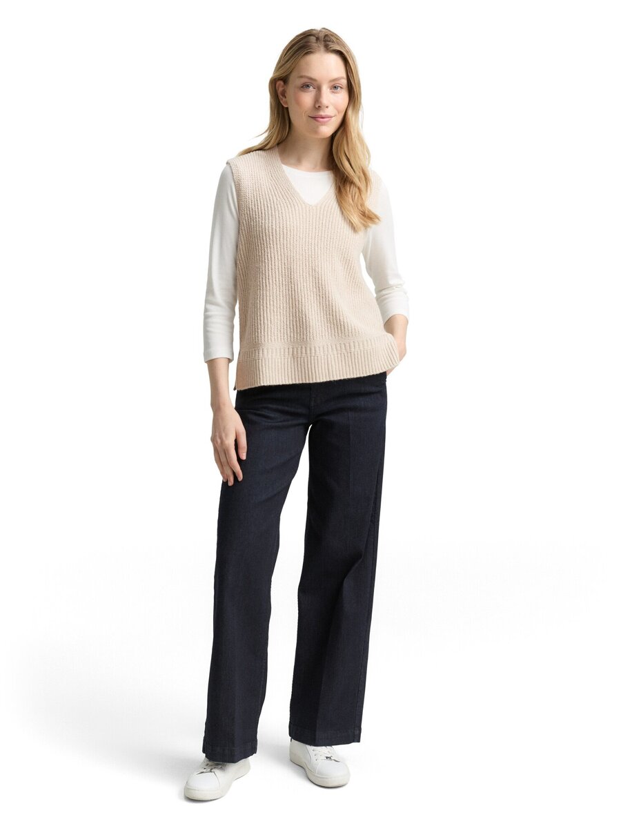 Pull van het merk Tom Tailor in het Beige
