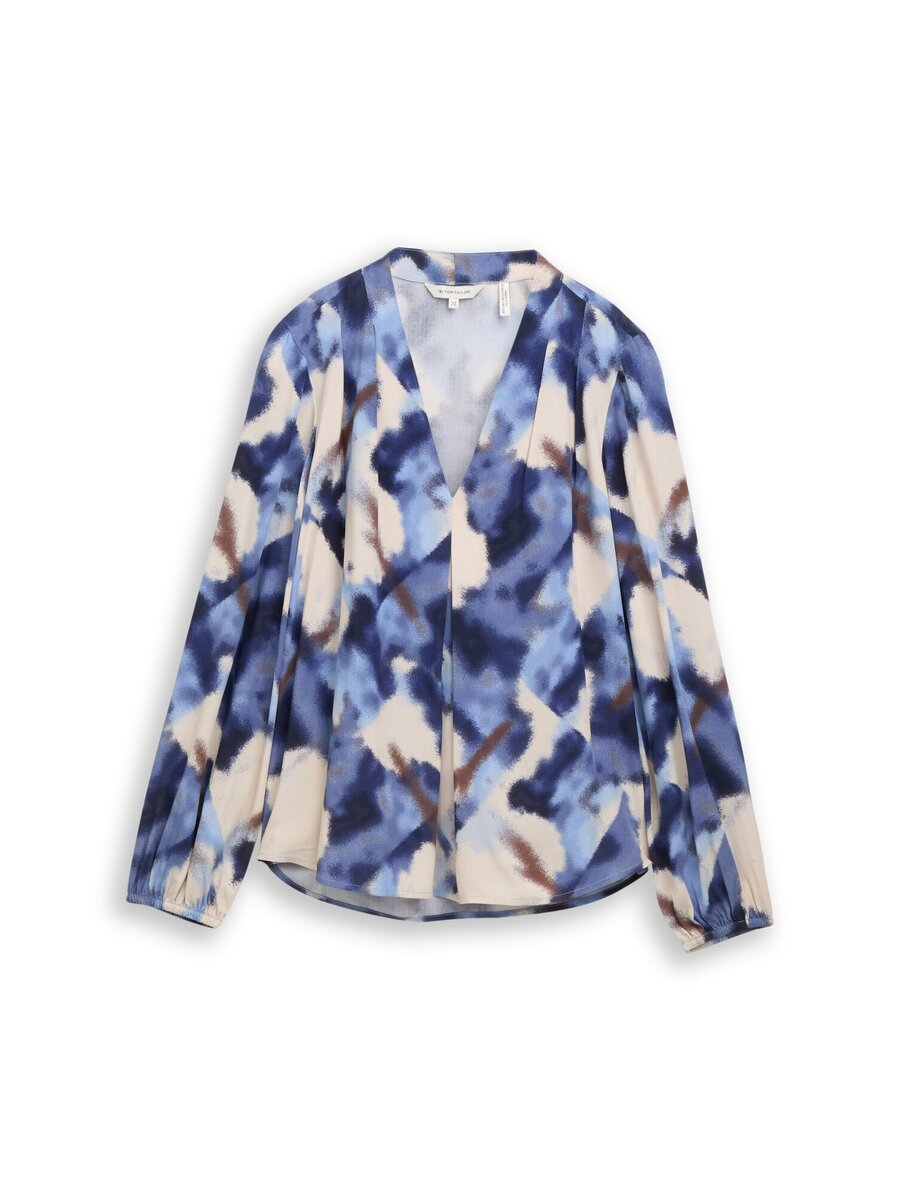 Bloes van het merk Tom Tailor in het Blauw Bloes van het merk Tom Tailor in het Blauw