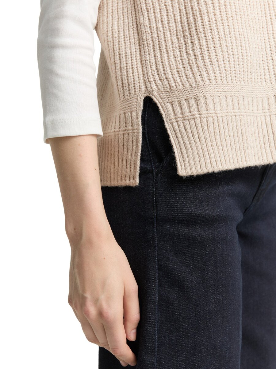 Pull van het merk Tom Tailor in het Beige