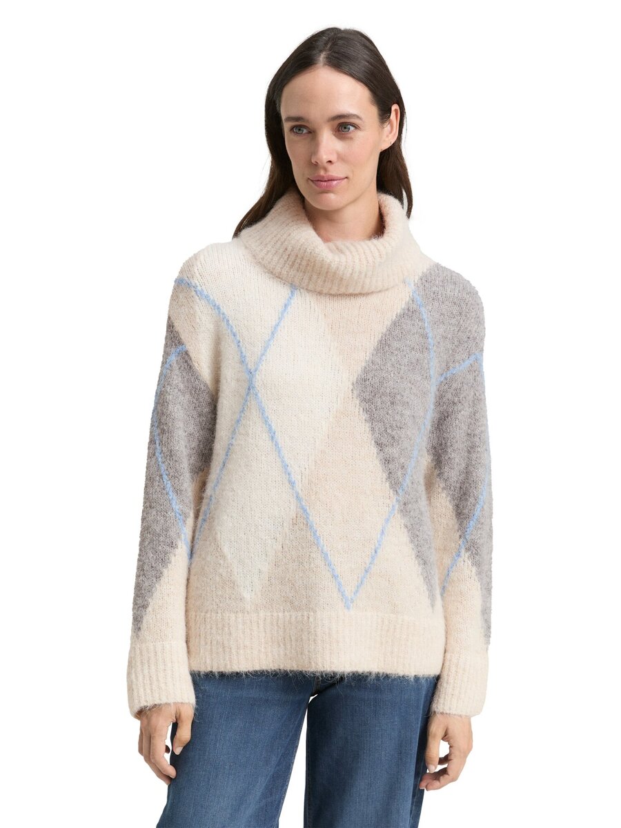 Pull van het merk Tom Tailor in het Beige