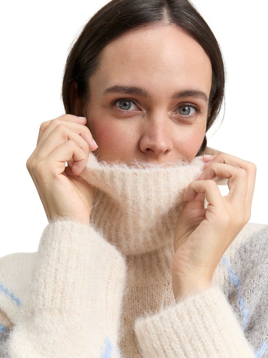 Pull van het merk Tom Tailor in het Beige