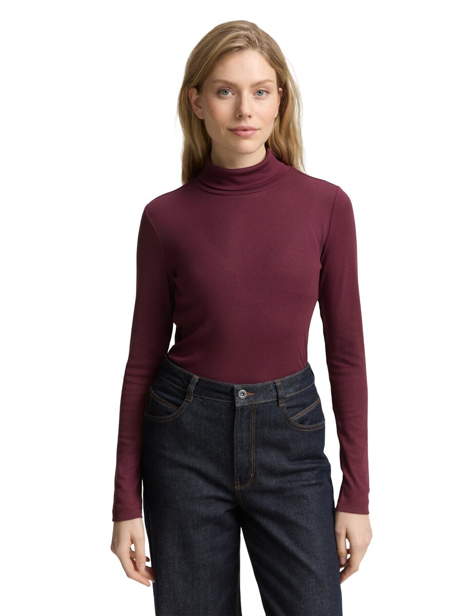 T-shirt van het merk Tom Tailor in het Bordeaux