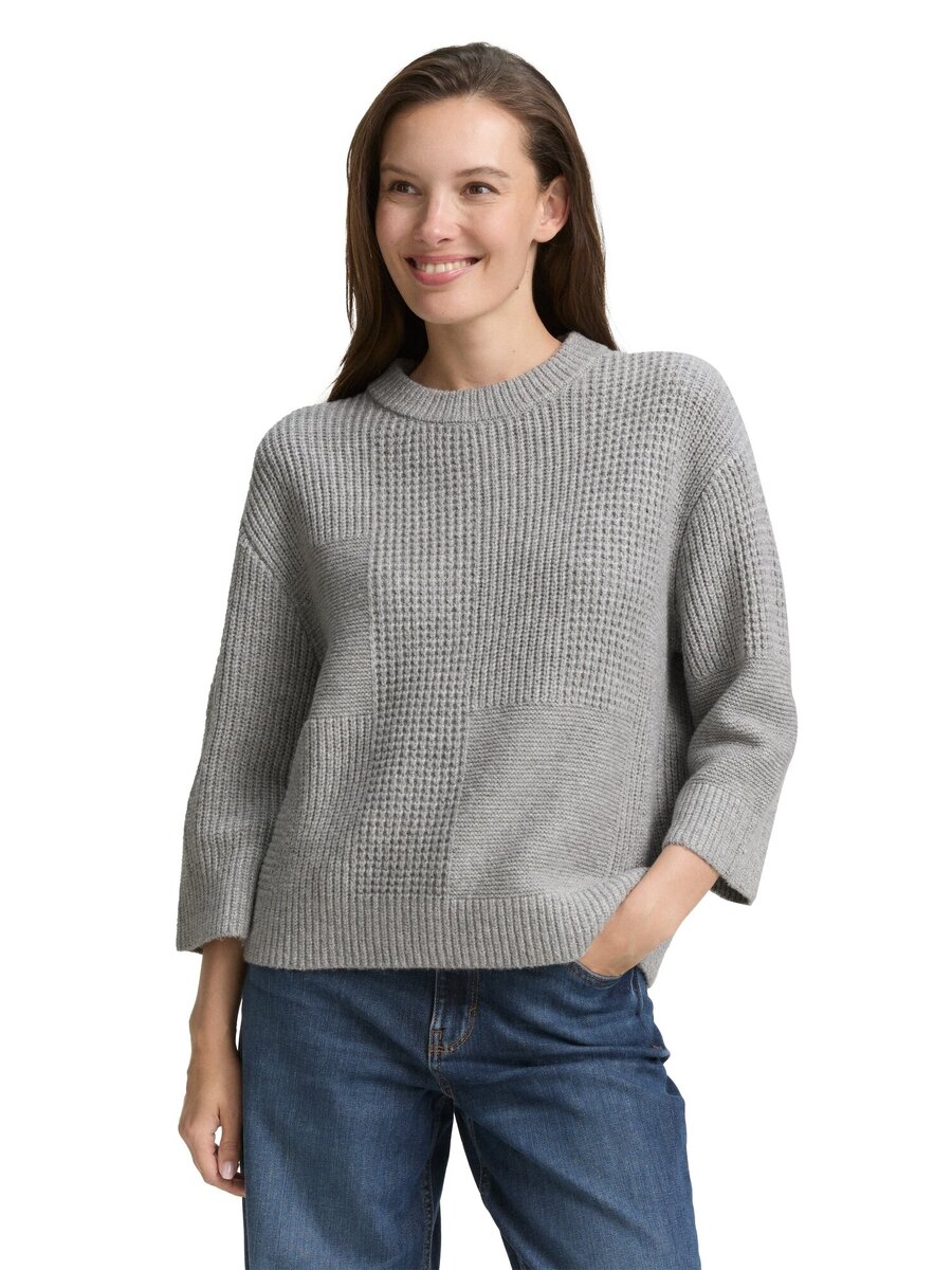 Pull van het merk Tom Tailor in het Grijs