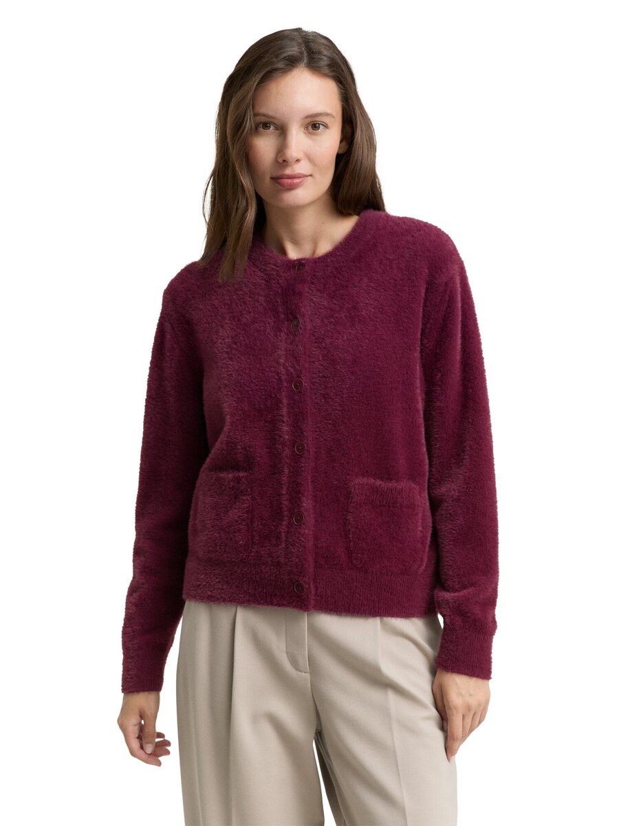 Cardigan van het merk Tom Tailor in het Bordeaux