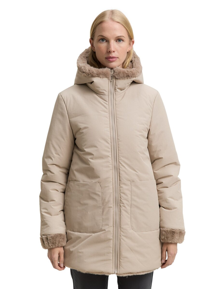 Jas van het merk Tom Tailor in het Beige