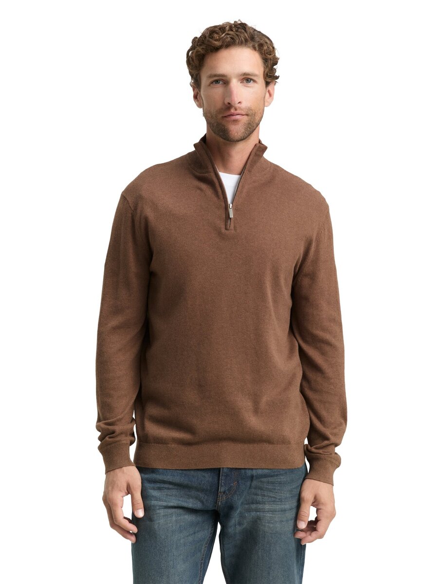 Pull van het merk Tom Tailor in het Bruin