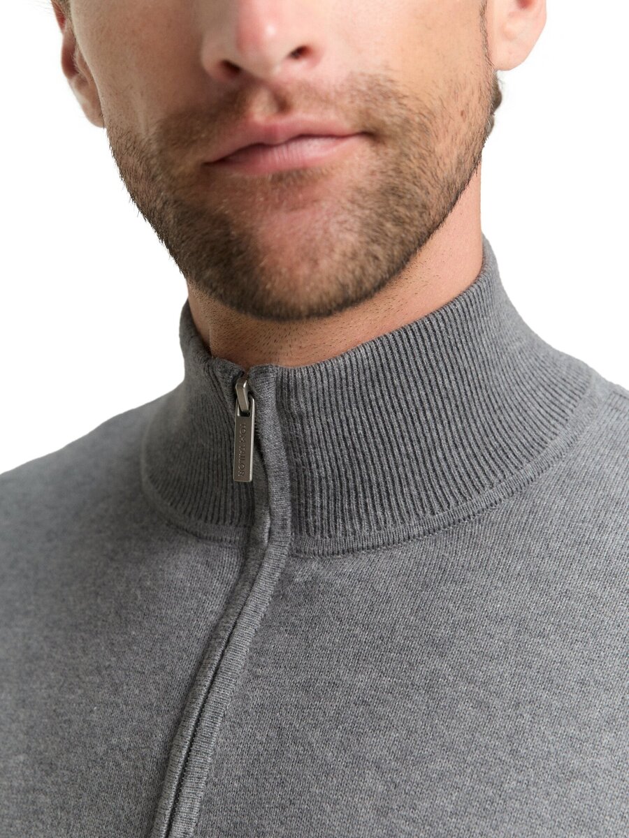 Pull van het merk Tom Tailor in het Grijs