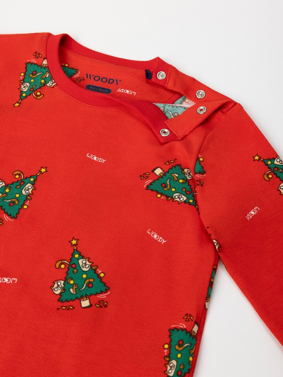 Pyjama van het merk Woody in het Rood