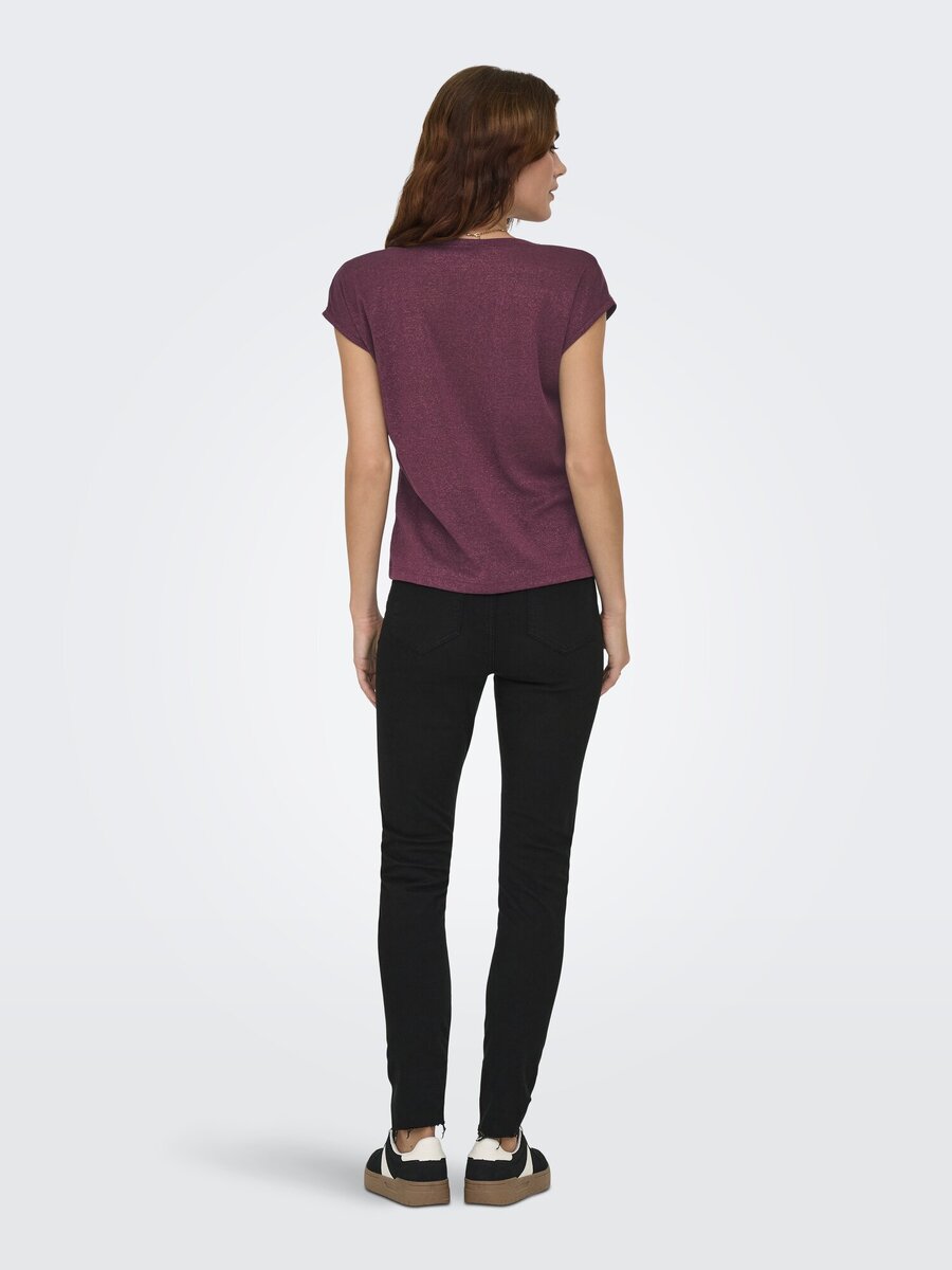 Top van het merk Only in het Bordeaux