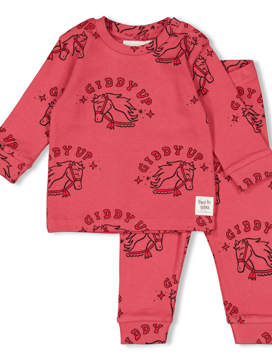 Pyjama van het merk Feetje in het Rood