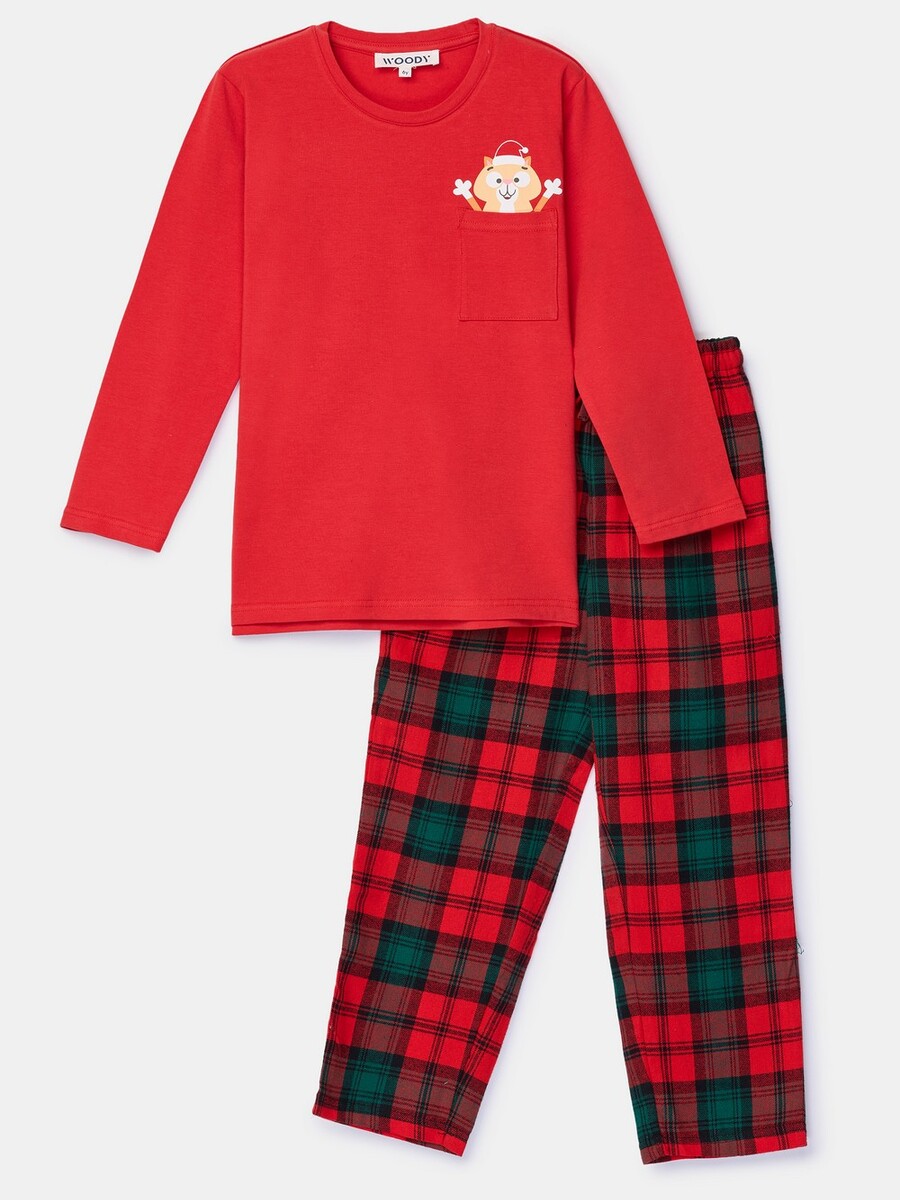 Pyjama van het merk Woody in het Rood