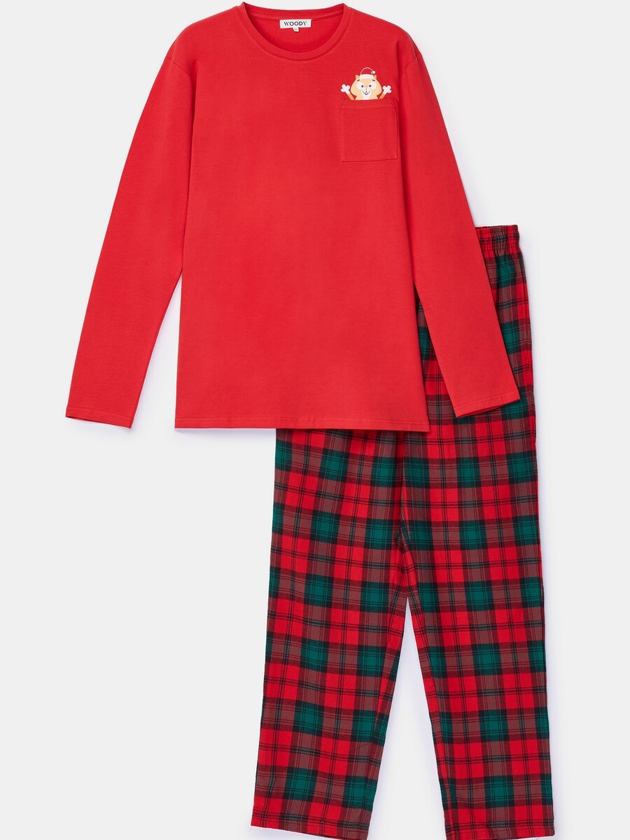 Pyjama van het merk Woody in het Rood