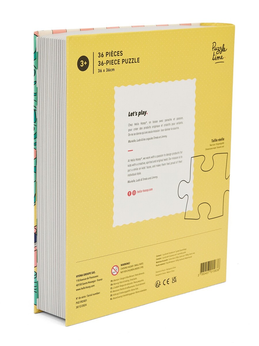 Puzzel van het merk Hello Hossy in het Geel