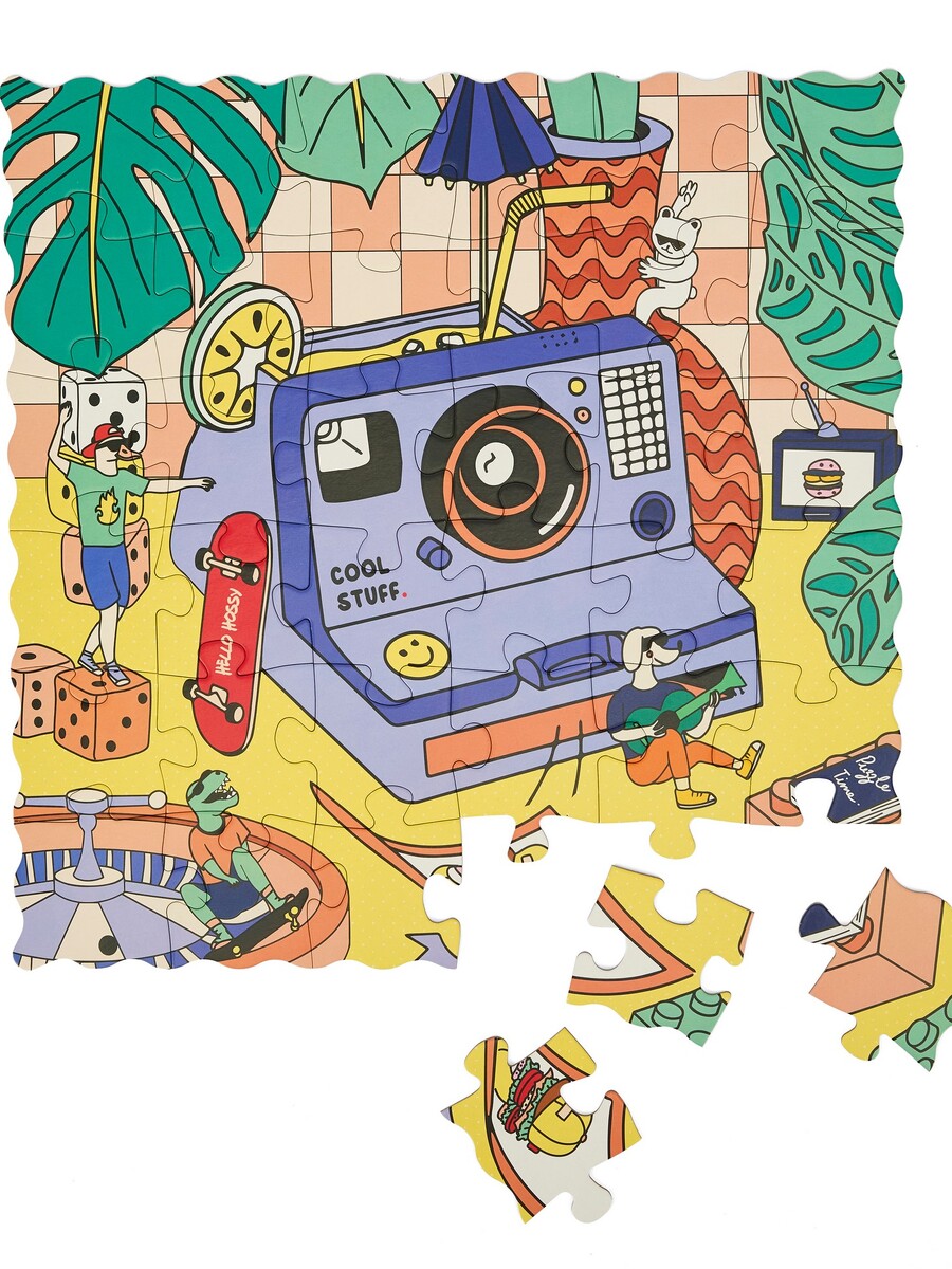 Puzzel van het merk Hello Hossy in het Geel