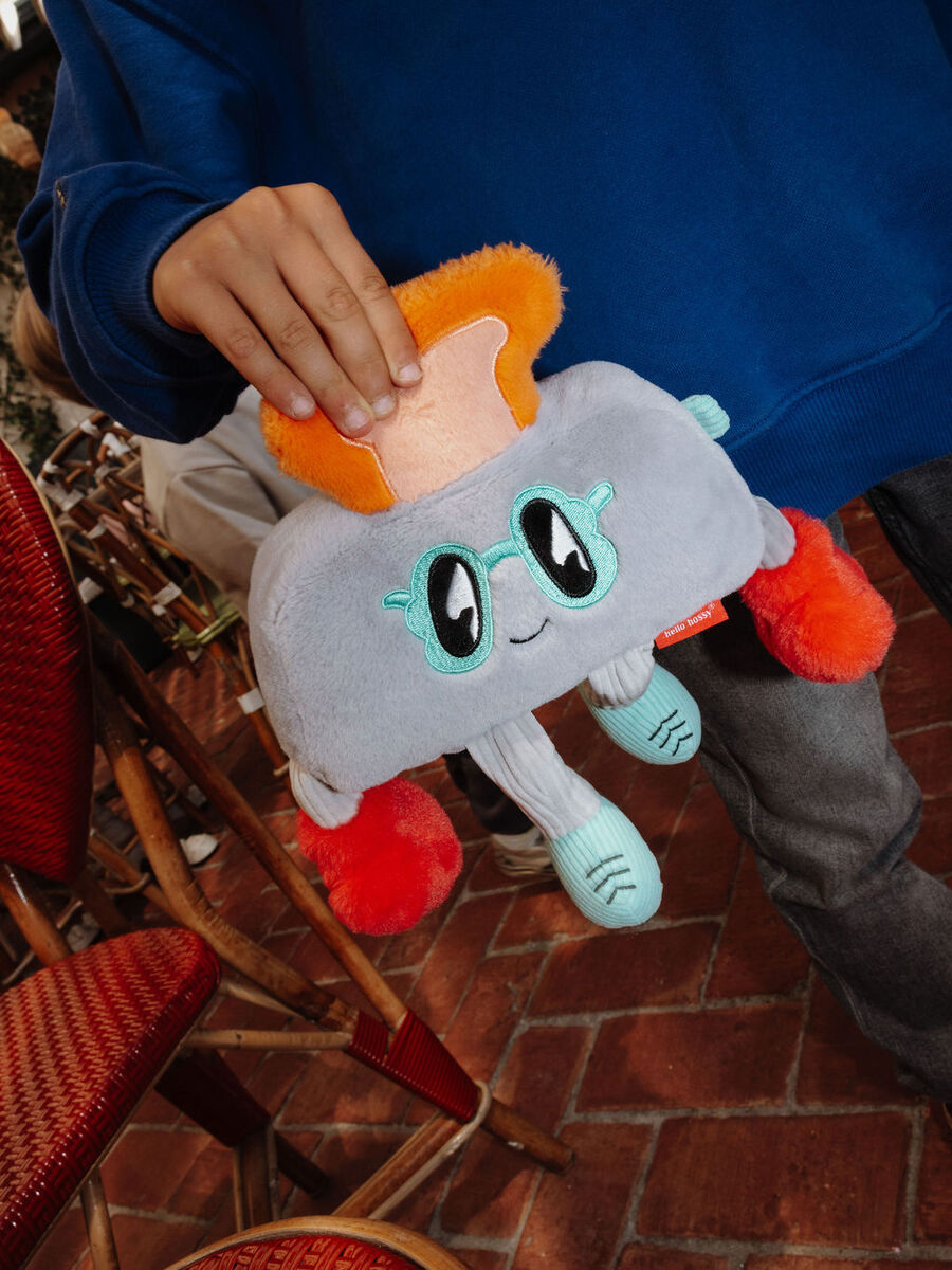 Knuffel van het merk Hello Hossy in het Grijs