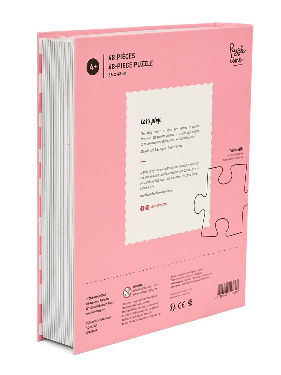 Puzzel van het merk Hello Hossy in het Roze