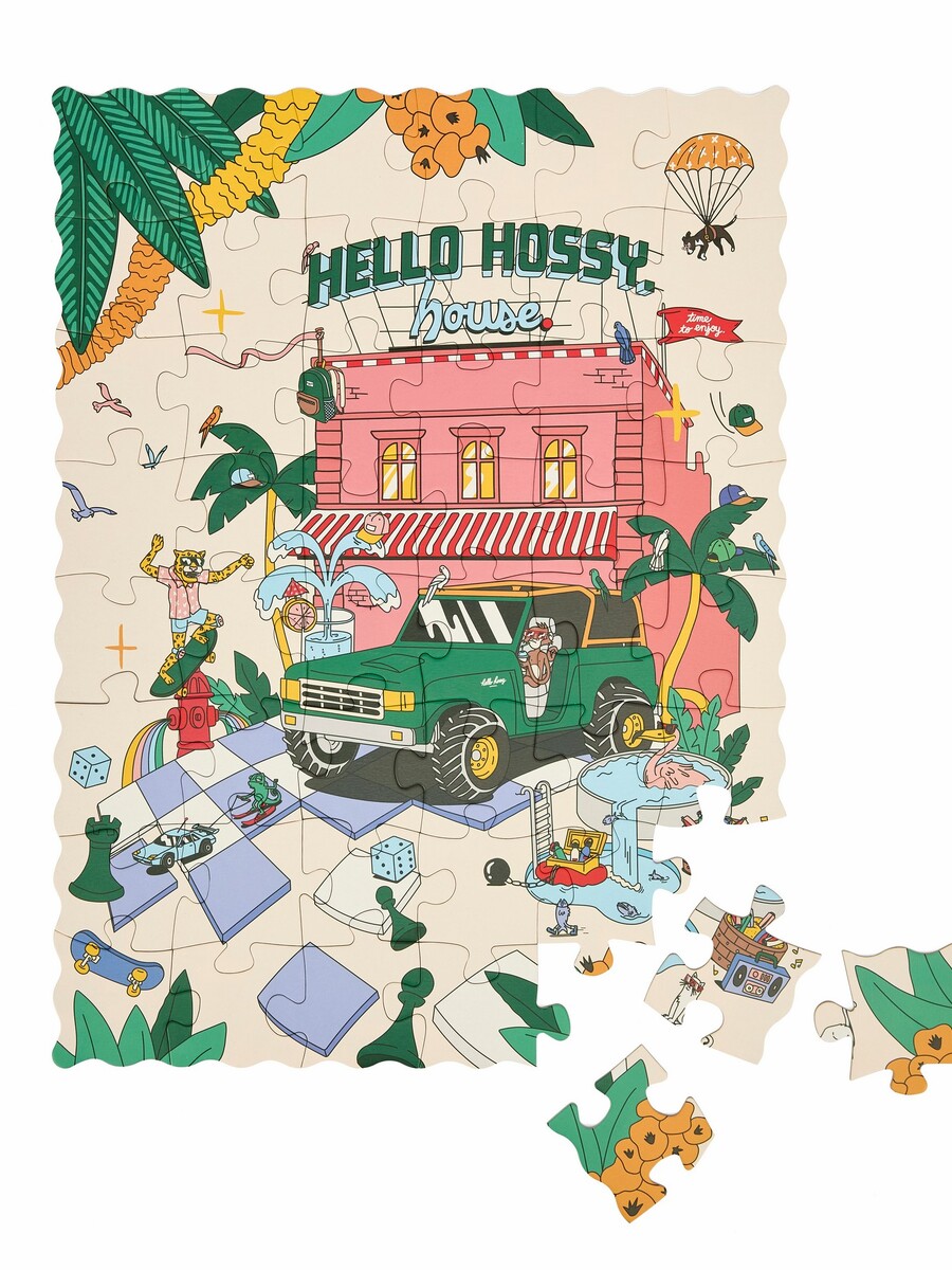 Puzzel van het merk Hello Hossy in het Roze