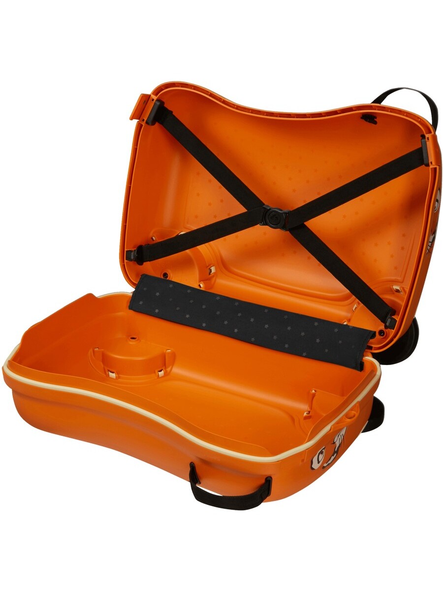 Reiskoffer van het merk Samsonite in het Oranje