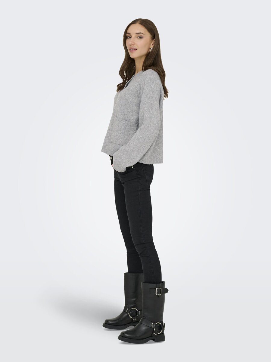 Cardigan van het merk Only in het Grijs