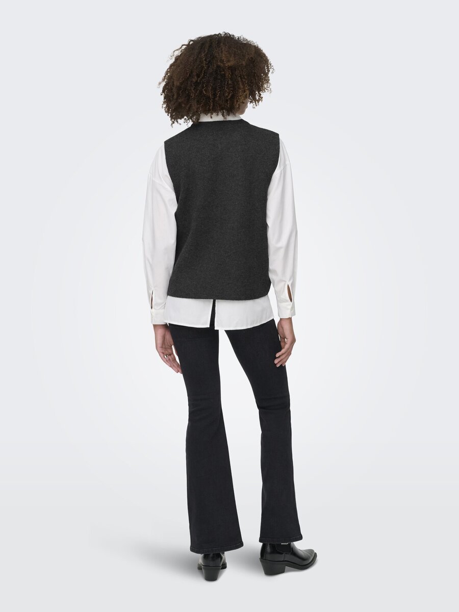 Gilet van het merk Only in het Grijs