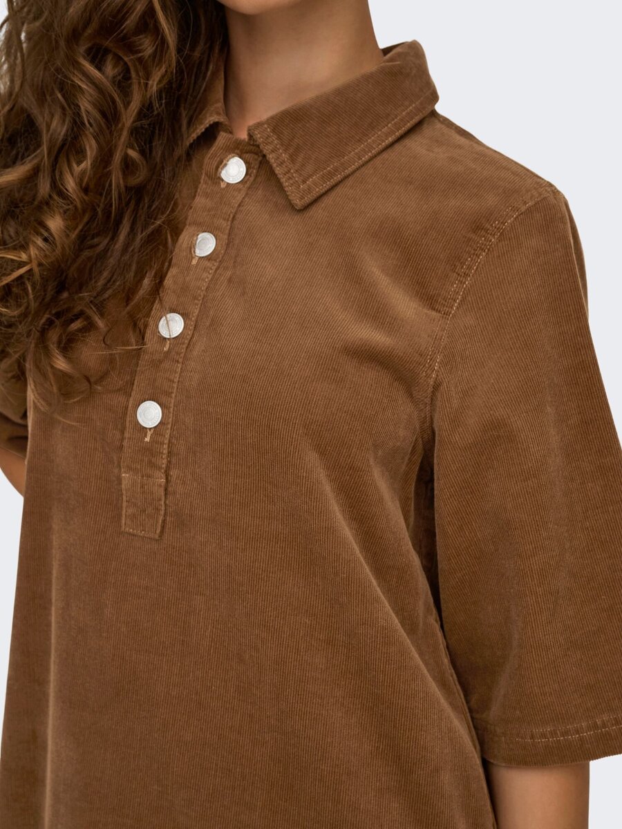 Kleed van het merk Only in het Bruin