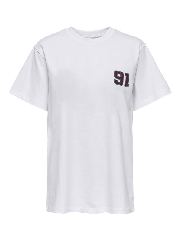 T-shirt van het merk Only in het Wit T-shirt van het merk Only in het Wit